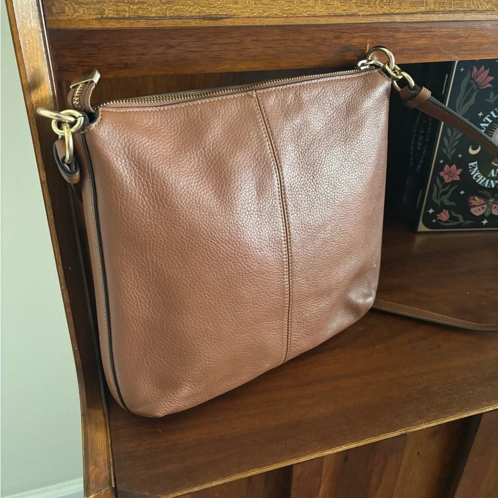 Coach Tan Leather Crossbody Bag - Picture 2 of 5